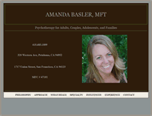 Tablet Screenshot of amandabasler.com